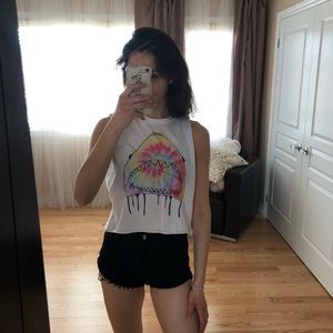 Tye dye drip shark jaws tank